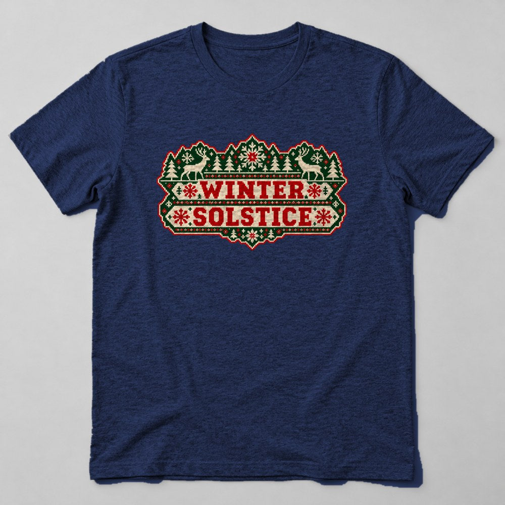 Winter Solstice T-Shirt in Navy