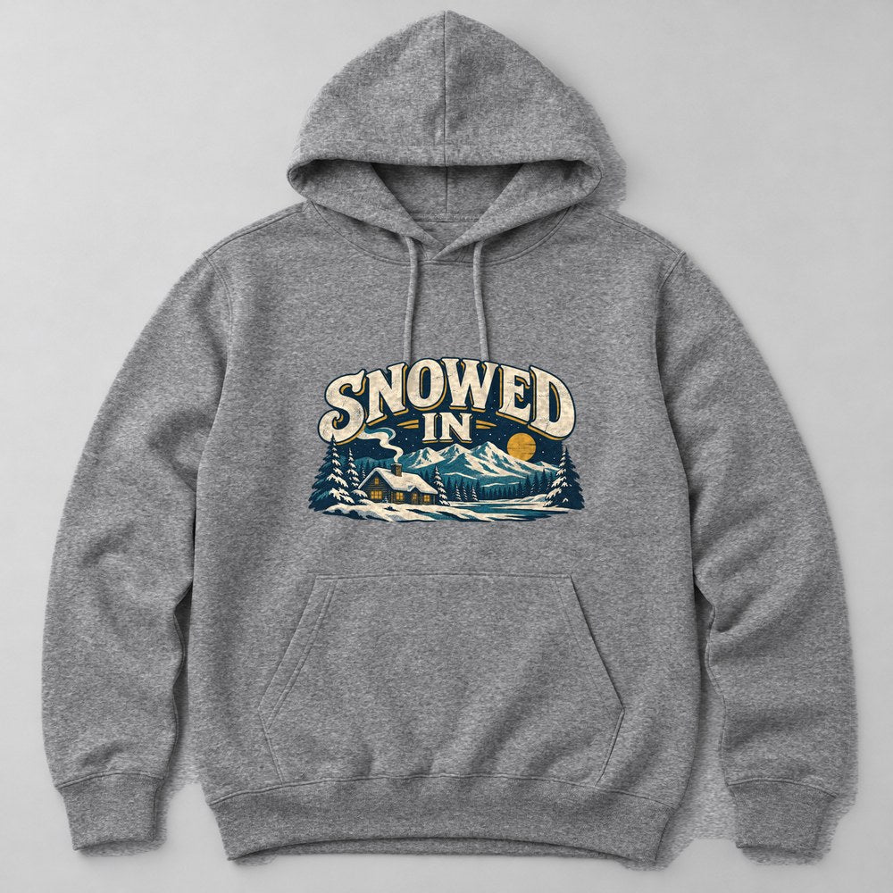 Snowed in Hoodie in Heather Grey
