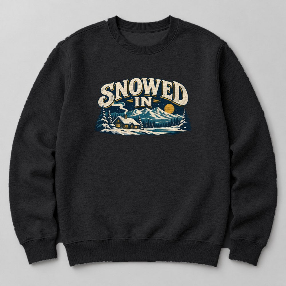Snowed in Sweatshirt in Black
