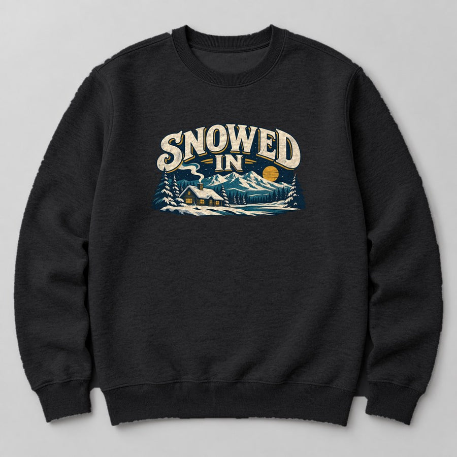 Snowed in Sweatshirt in Black