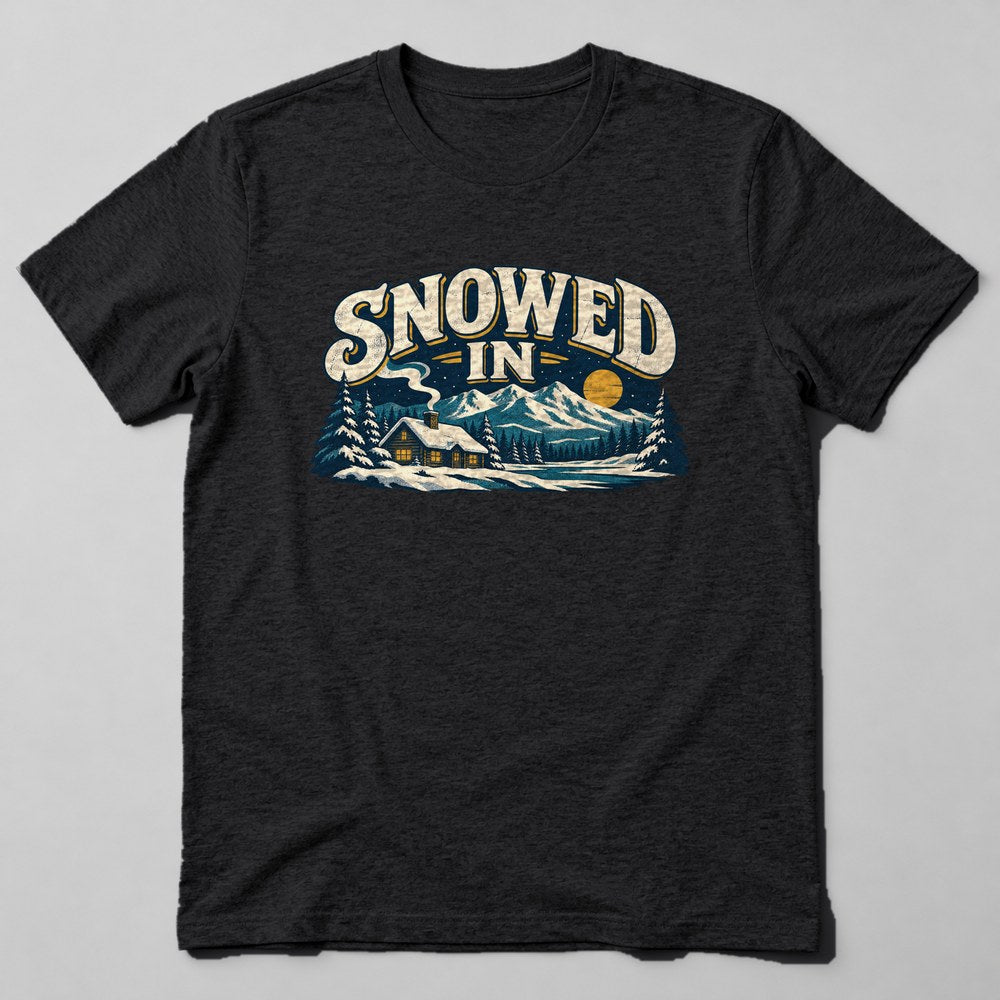 Snowed in T-Shirt in Black