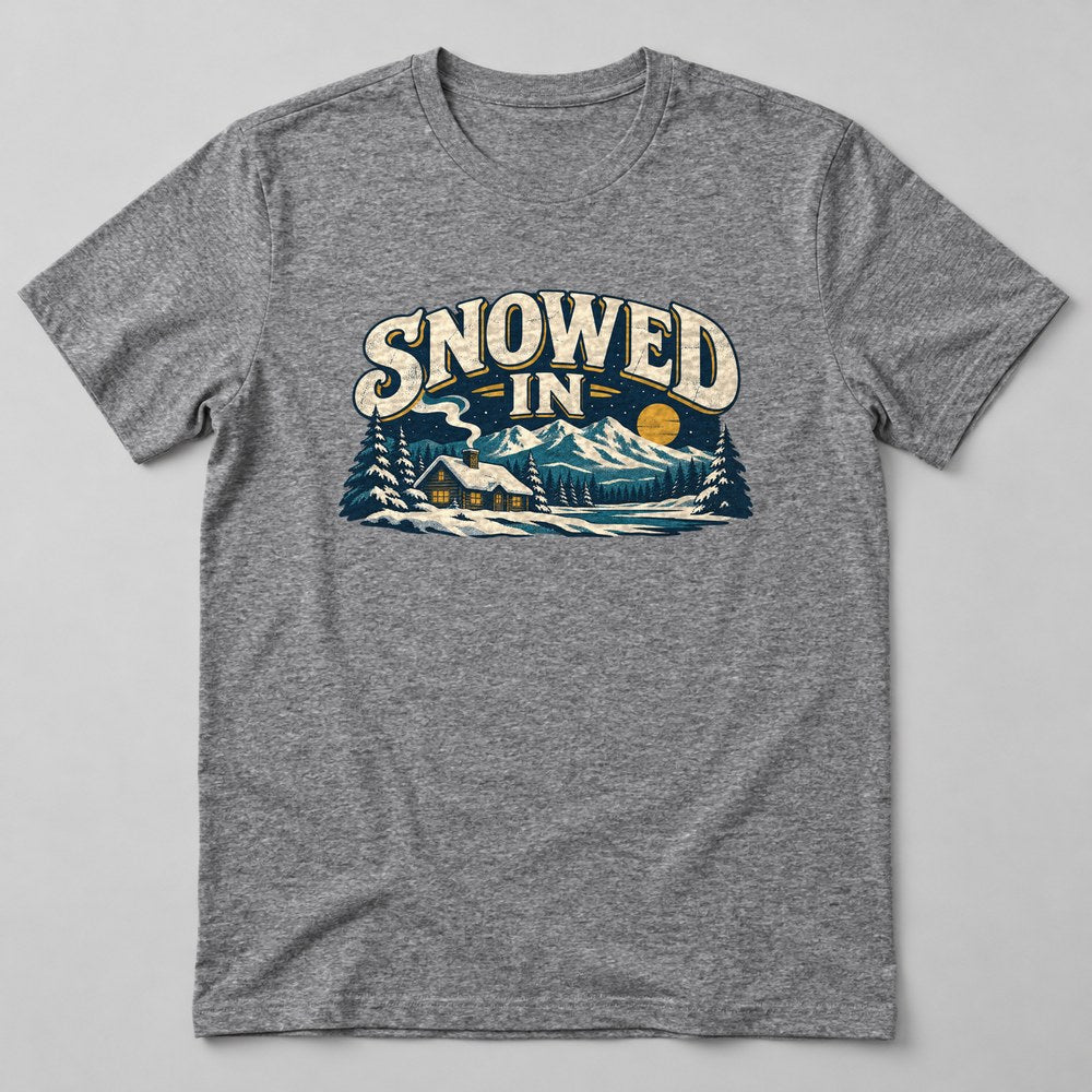 Snowed in T-Shirt in Heather Grey