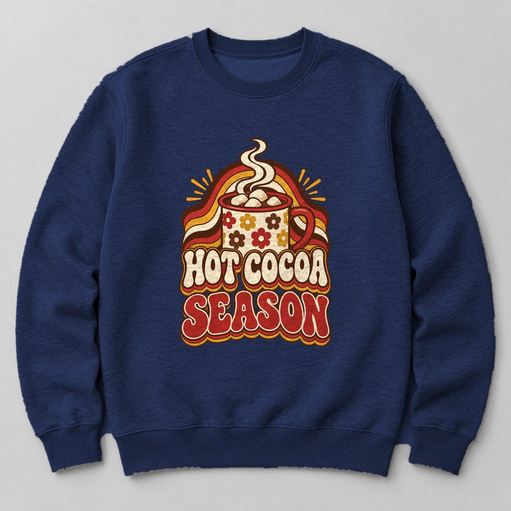 Hot Cocoa Season Sweatshirt in Navy
