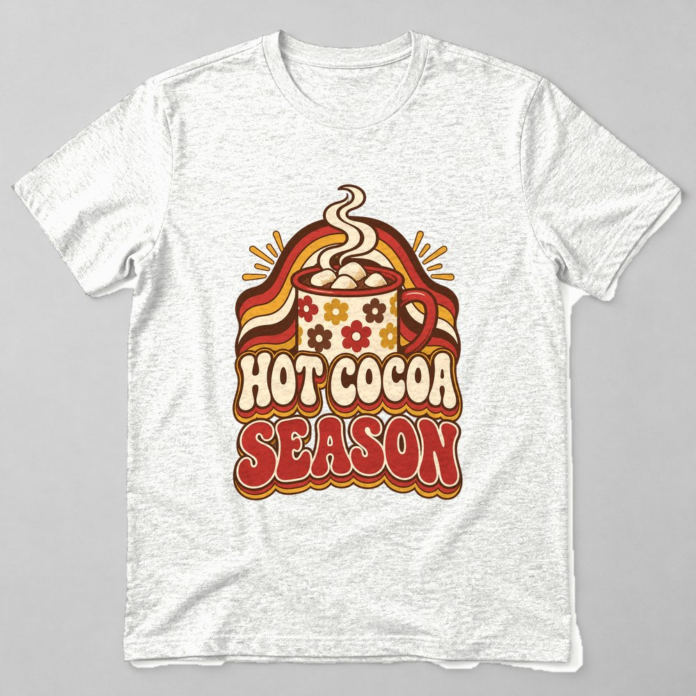 Hot Cocoa Season T-Shirt in White