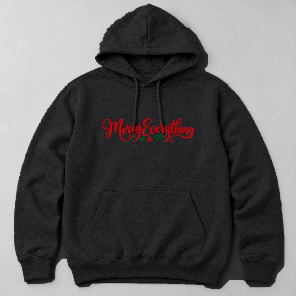 Merry Everything Hoodie in Black