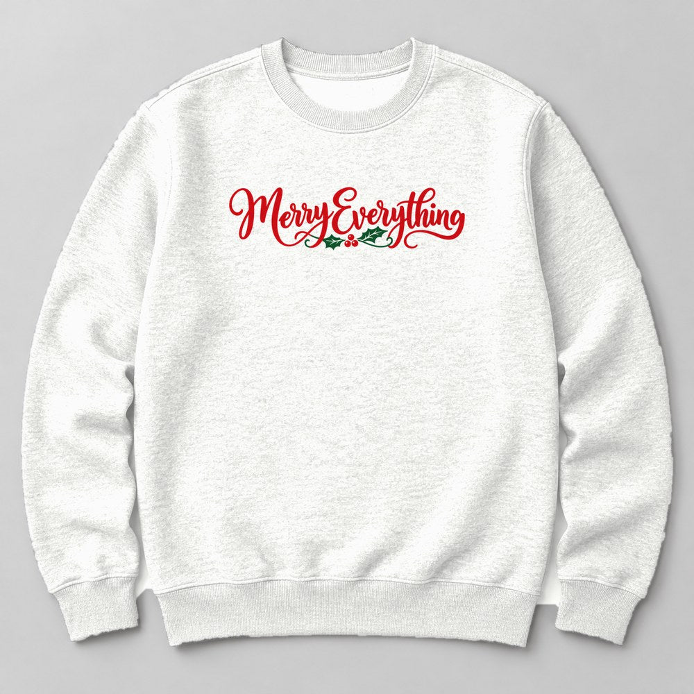 Merry Everything Sweatshirt in White