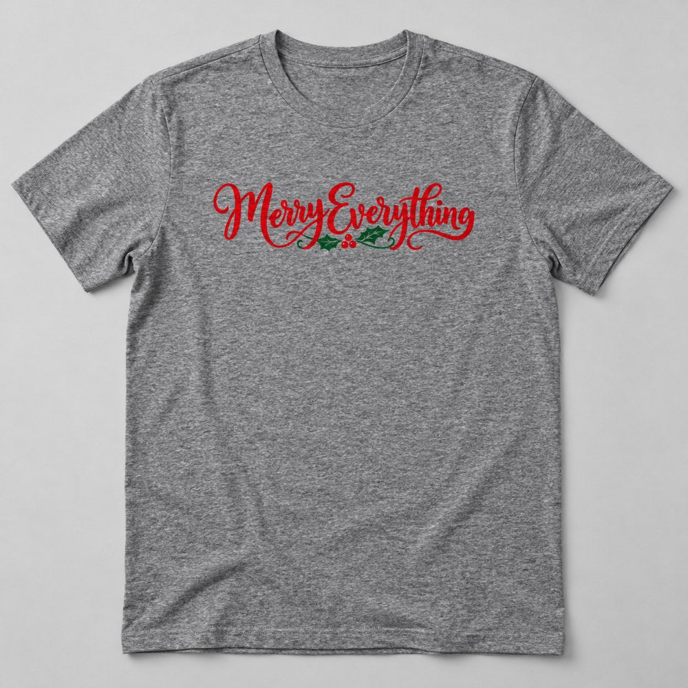 Merry Everything T-Shirt in Heather Grey