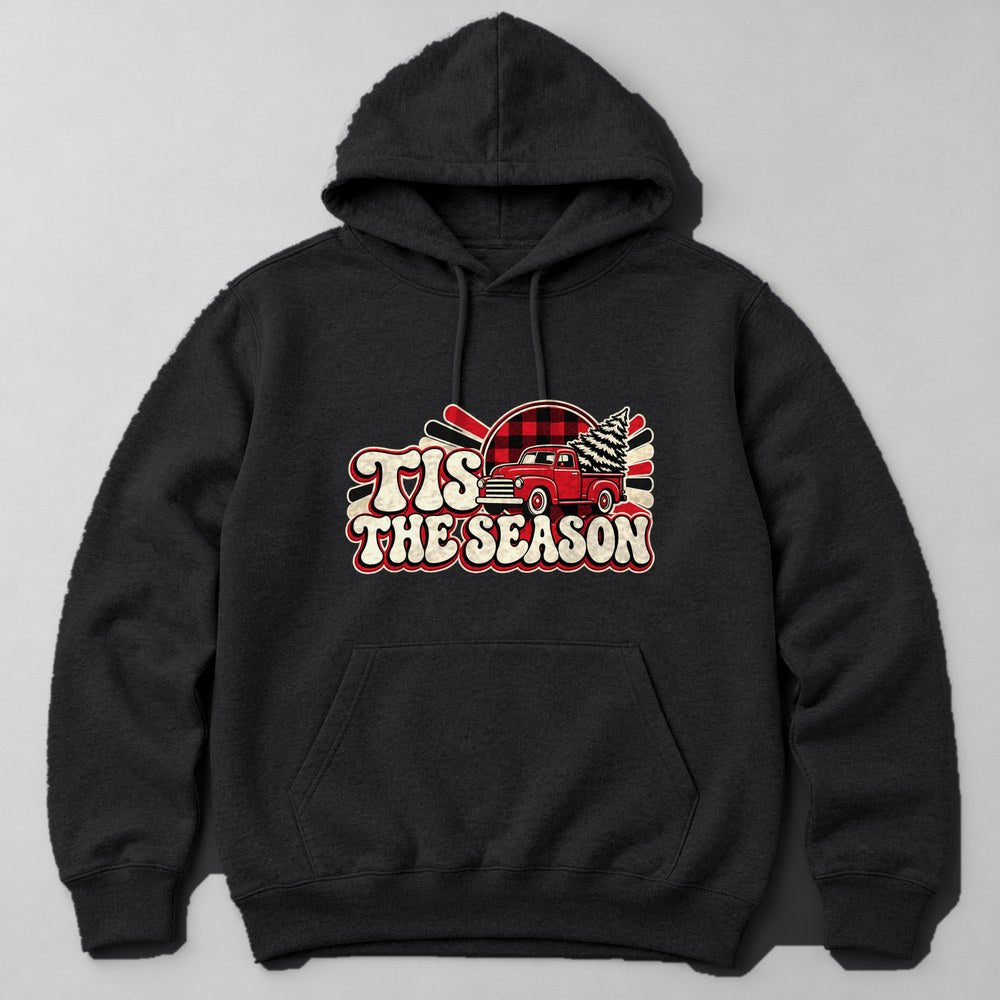 Tis the Season Hoodie in Black