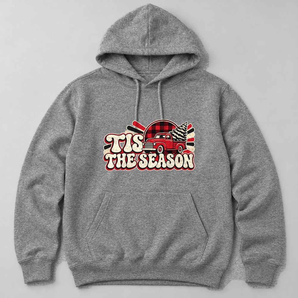 Tis the Season Hoodie in Heather Grey