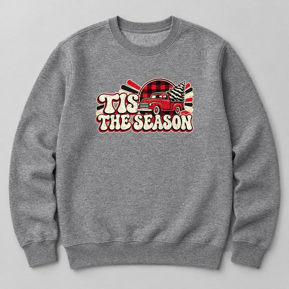 Tis the Season Sweatshirt in Heather Grey