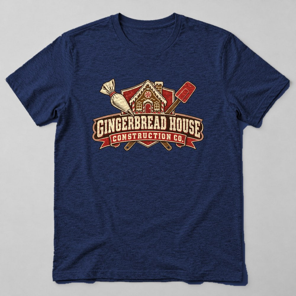 Gingerbread House Construction Co. T-Shirt in Navy