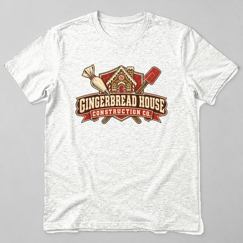 Gingerbread House Construction Co. T-Shirt in White