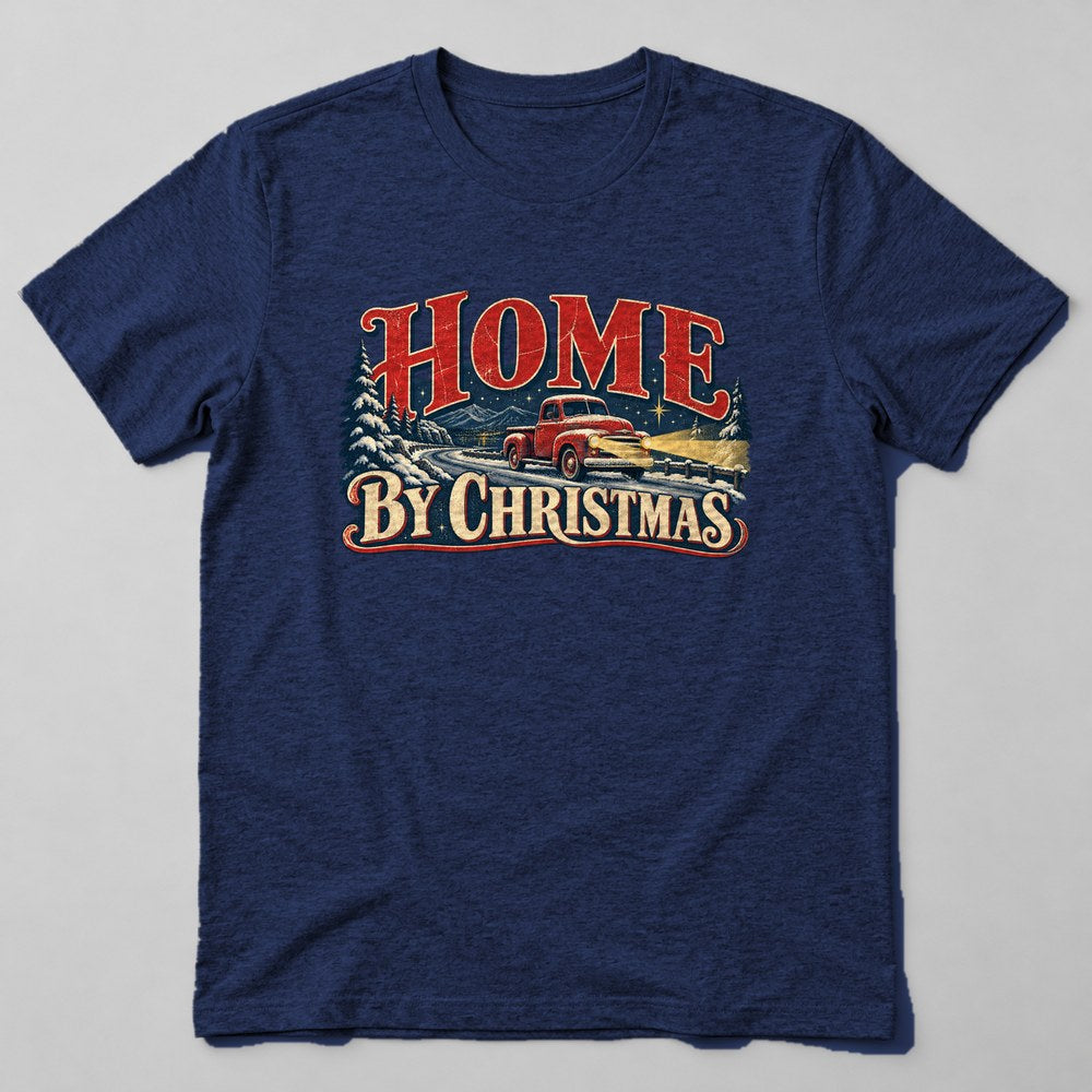 Home by Christmas T-Shirt in Navy