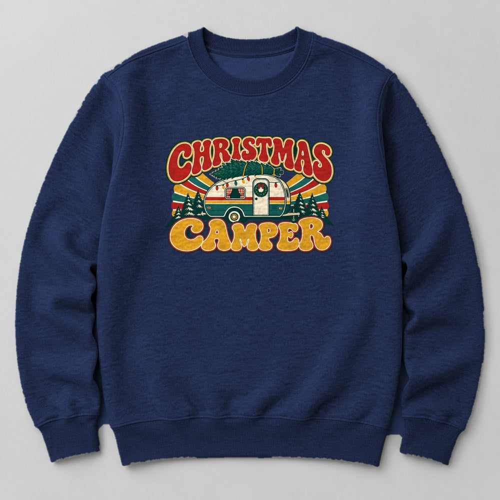 Christmas Camper Sweatshirt in Navy