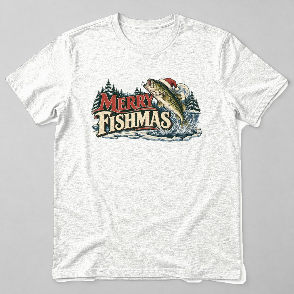 Merry Fishmas T-Shirt in White