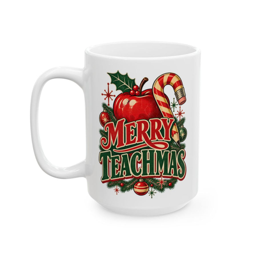 Merry Teachmas Mug — 15oz