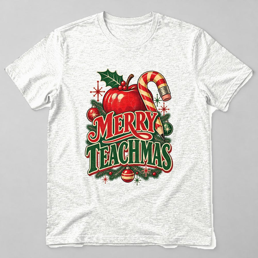 Merry Teachmas t-shirt in White
