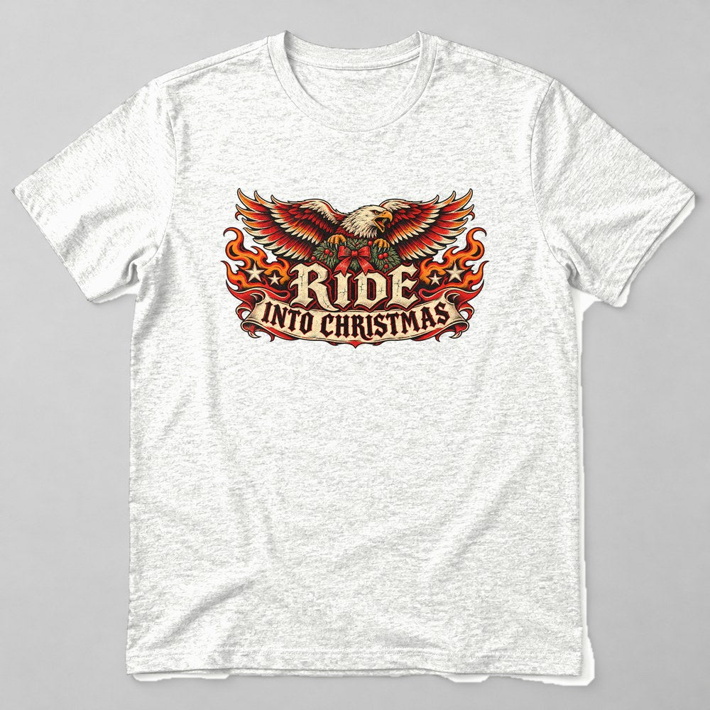 Ride Into Christmas T-Shirt in White