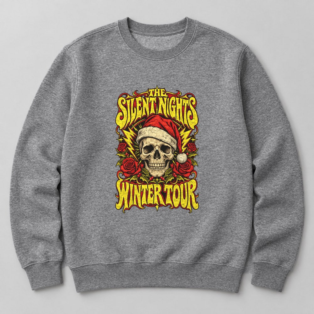 The Silent Nights Winter Tour Sweatshirt in Heather Grey