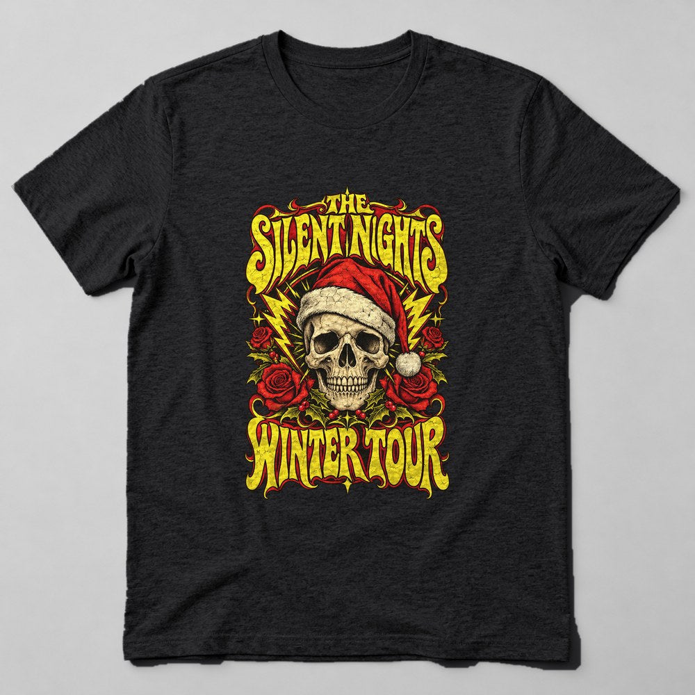 The Silent Nights Winter Tour T-Shirt in Black