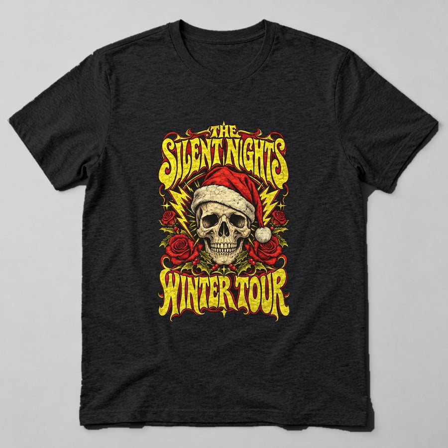 The Silent Nights Winter Tour T-Shirt in Black