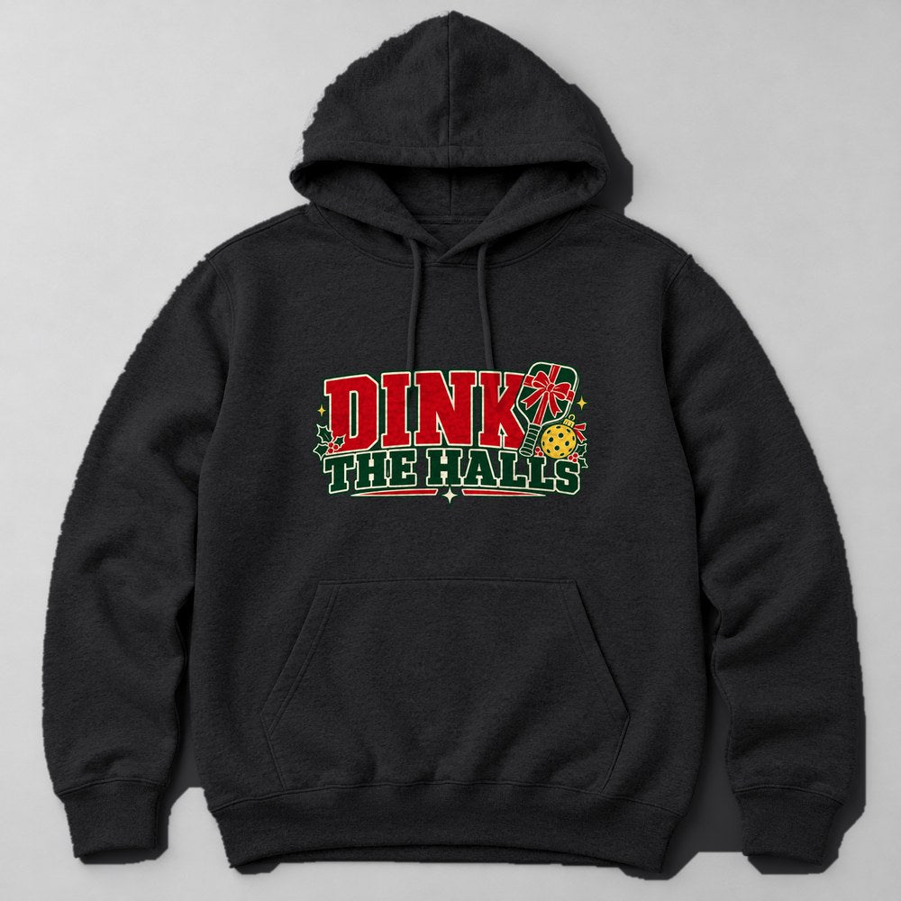 Dink the Halls Hoodie in Black