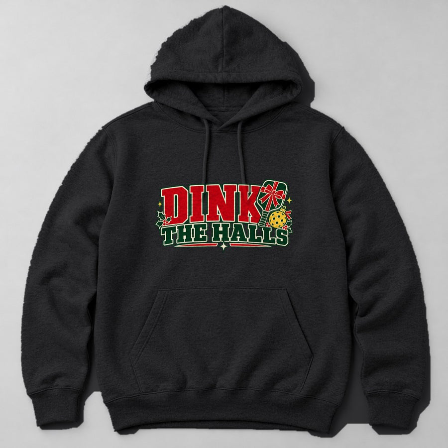 Dink the Halls Hoodie in Black