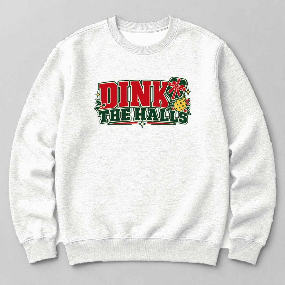 Dink the Halls Sweatshirt in White