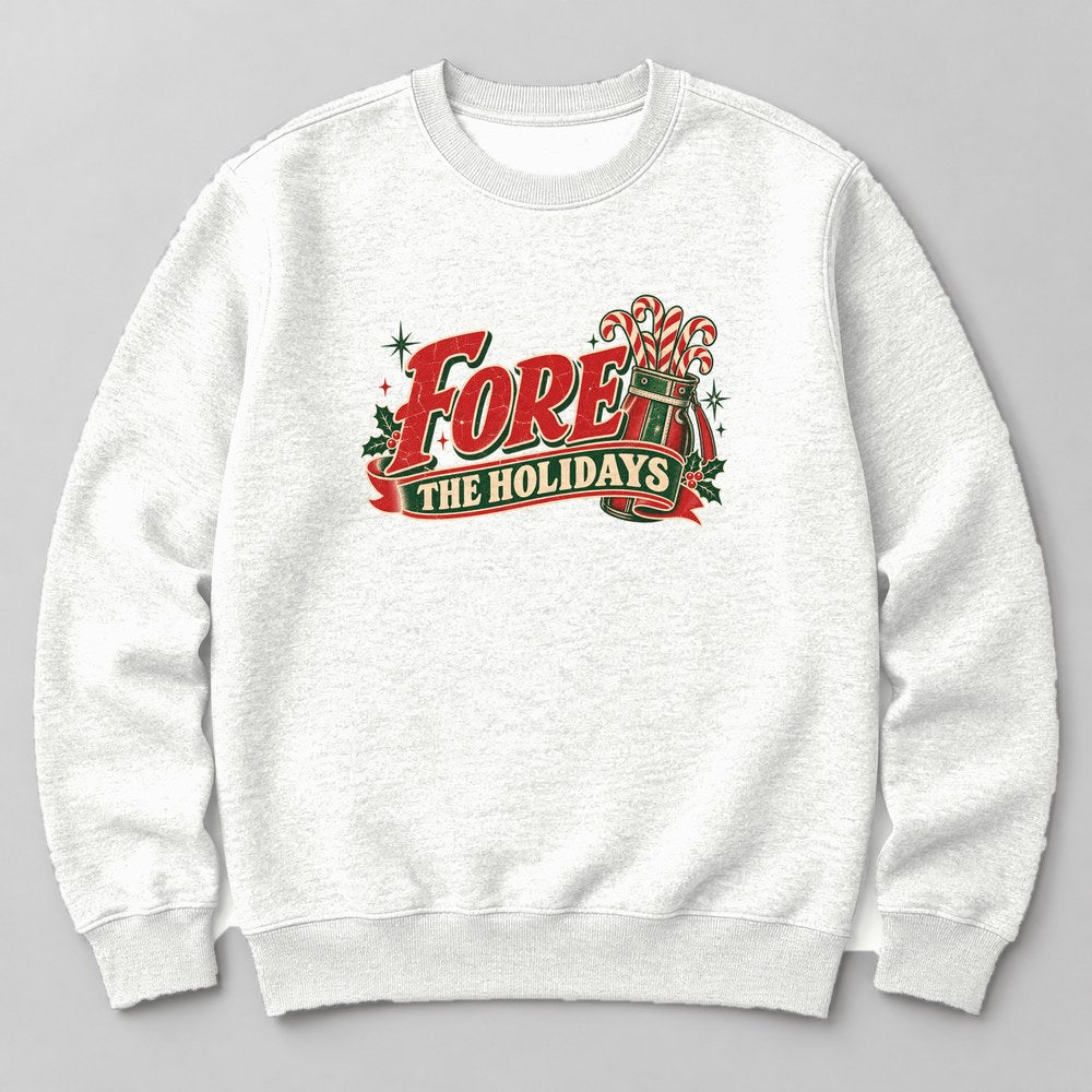 Fore the Holidays Sweatshirt in White