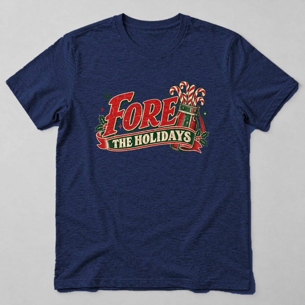 Fore the Holidays T-Shirt in Navy