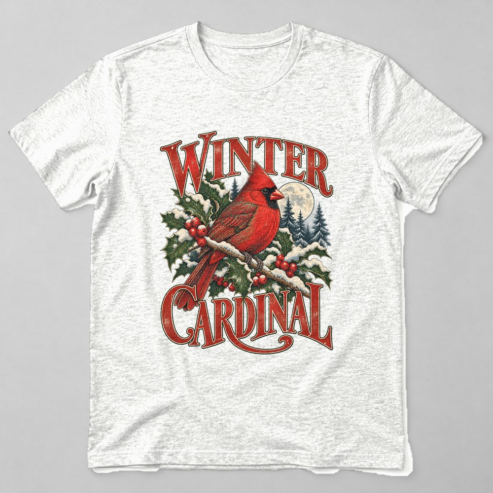 Winter Cardinal T-Shirt in White