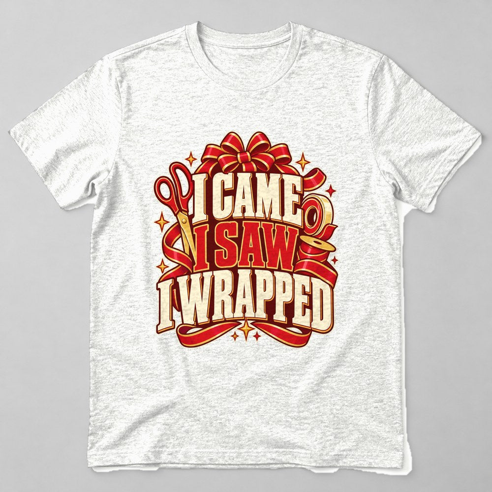 I Came I Saw I Wrapped T-Shirt in White