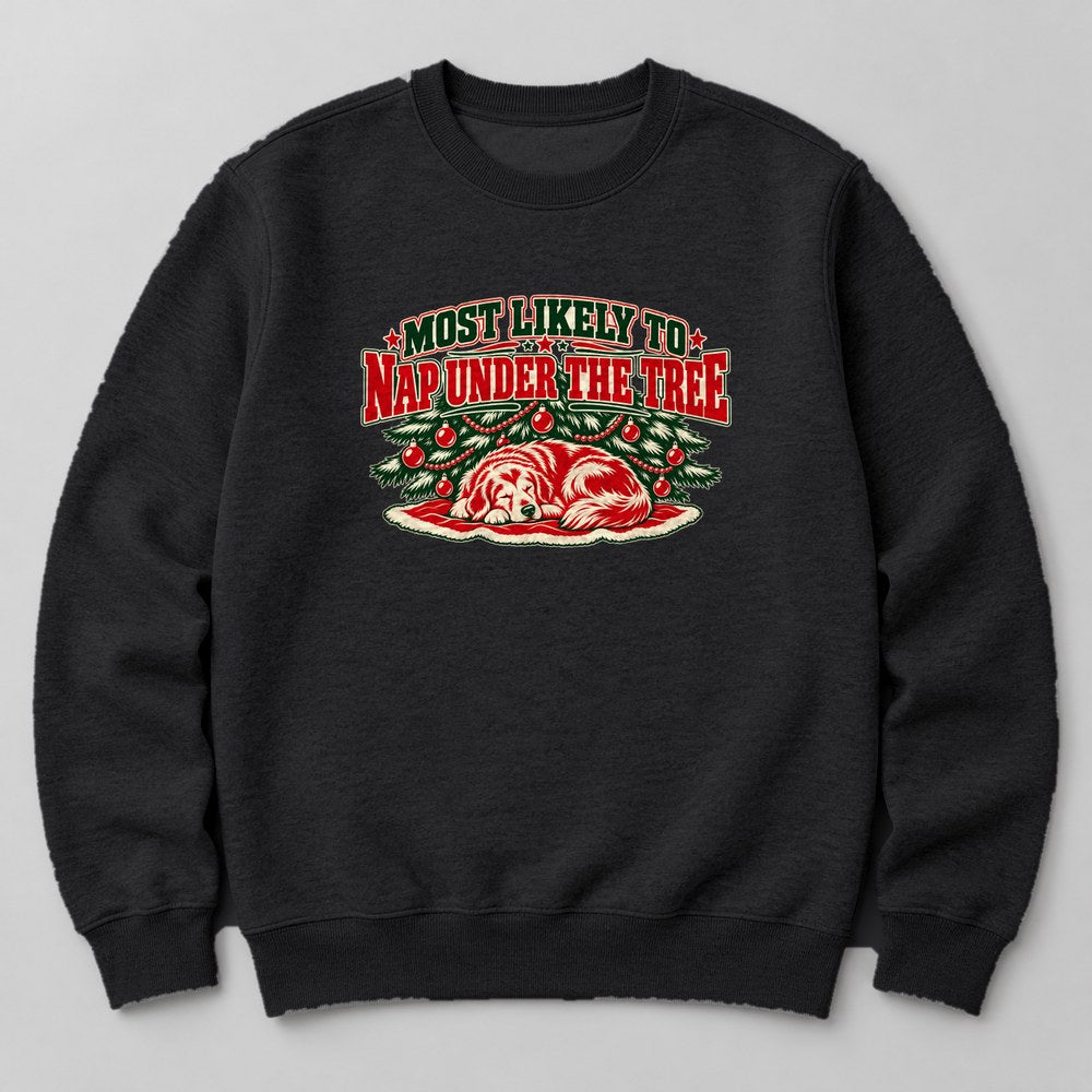 Most Likely to Nap Under the Tree Sweatshirt in Black