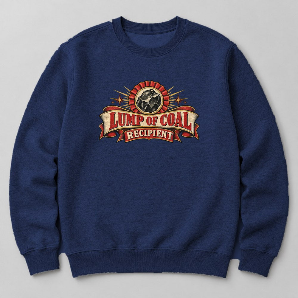Lump of Coal Recipient Sweatshirt in Navy