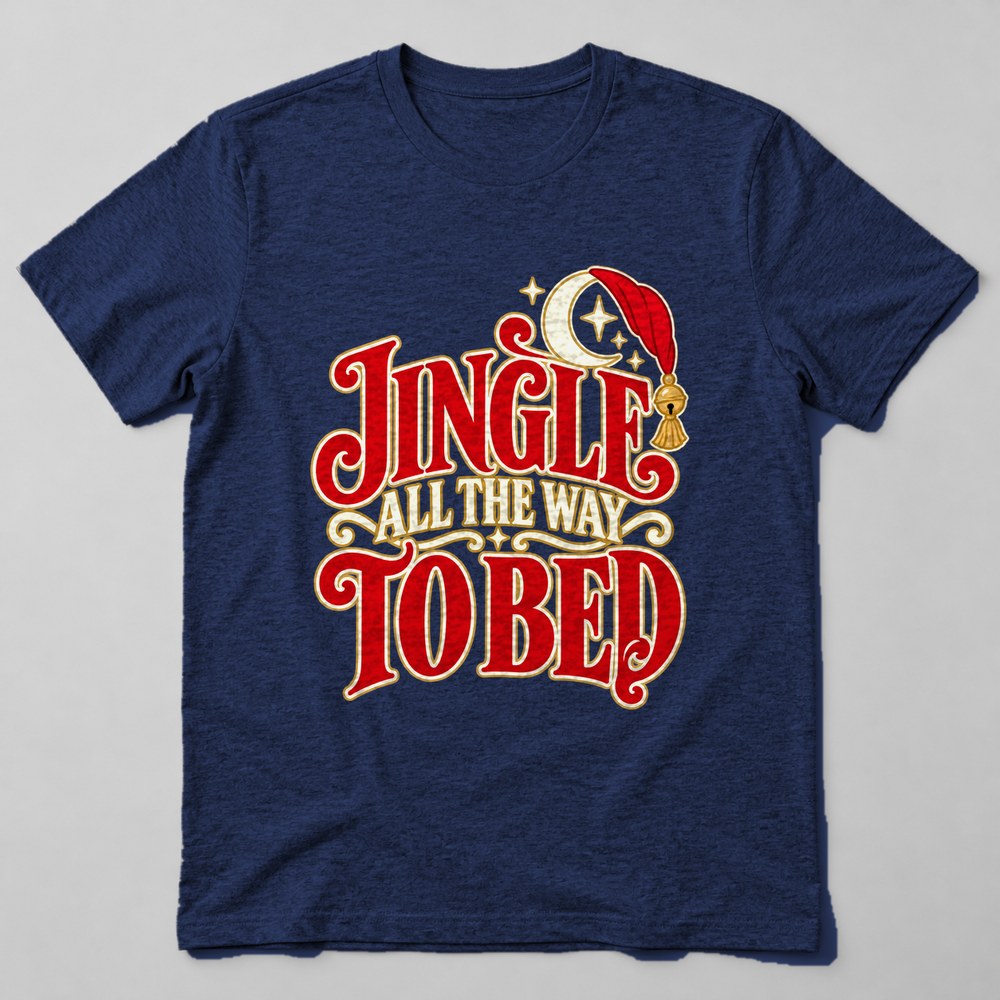 Jingle All the Way to Bed T-Shirt in Navy
