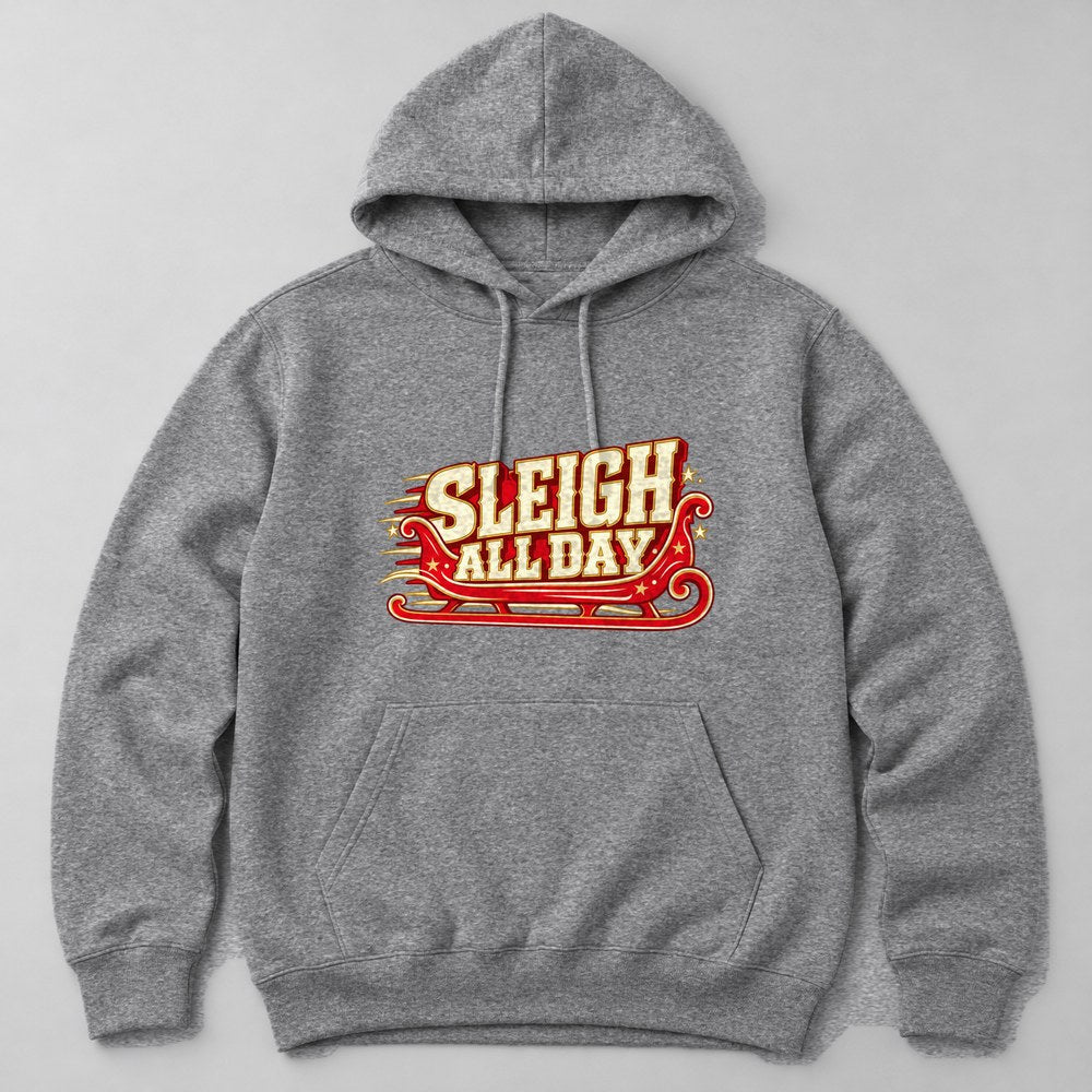 Sleigh All Day Hoodie in Heather Grey