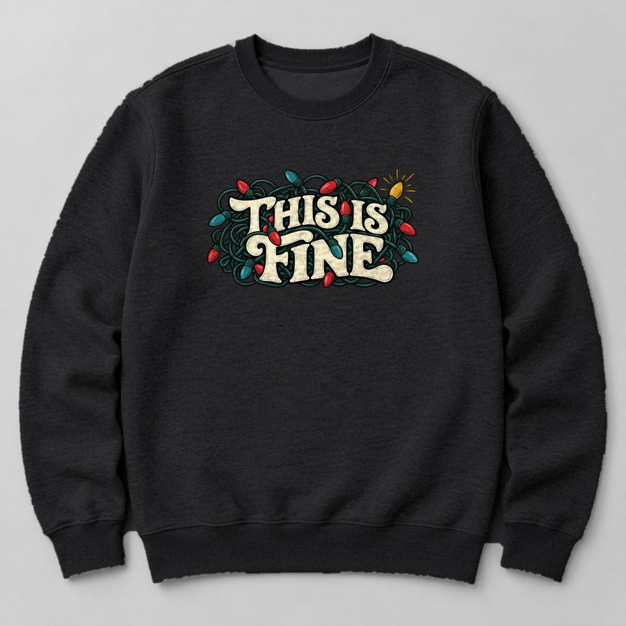 This is Fine Sweatshirt in Black