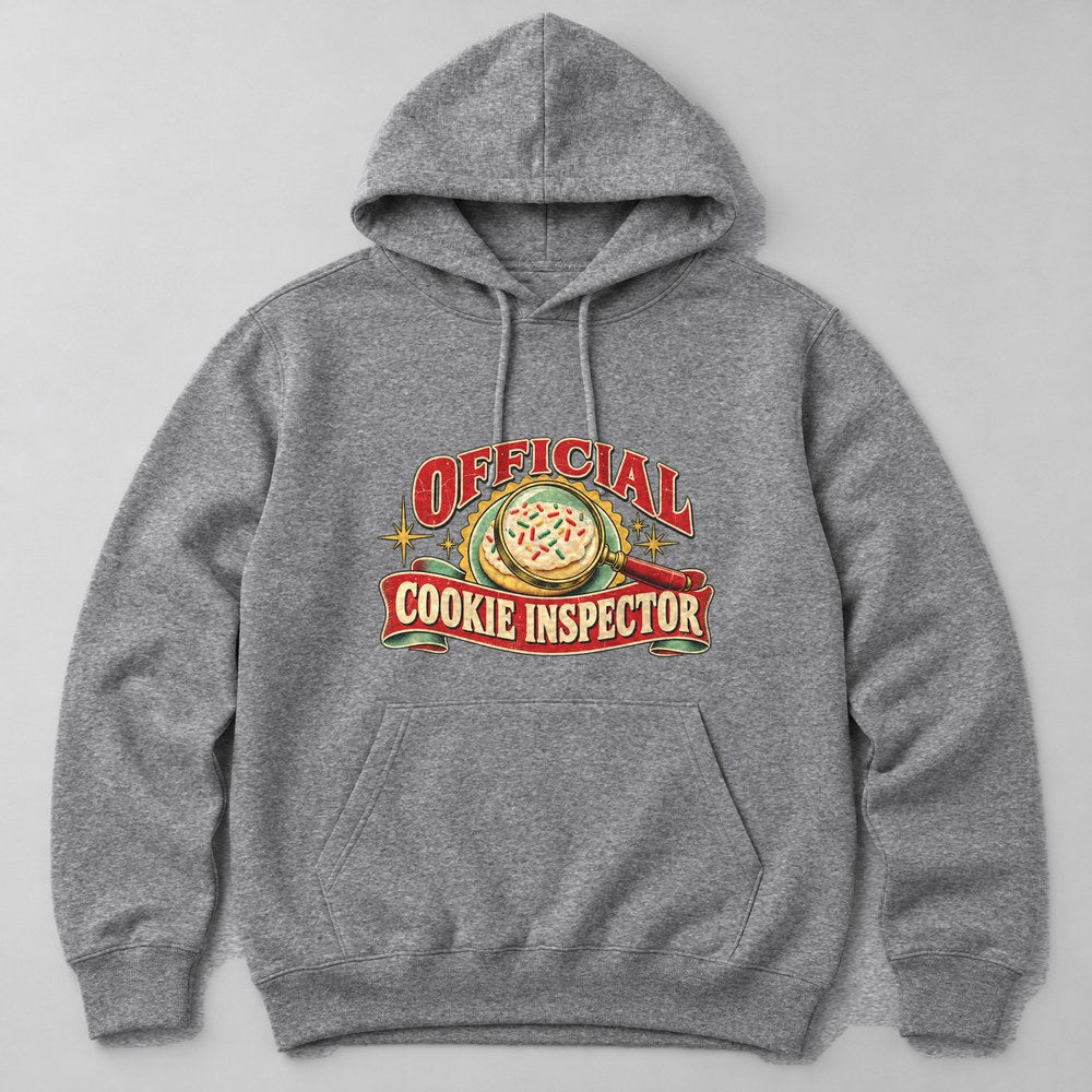 Official Cookie Inspector Hoodie in Heather Grey