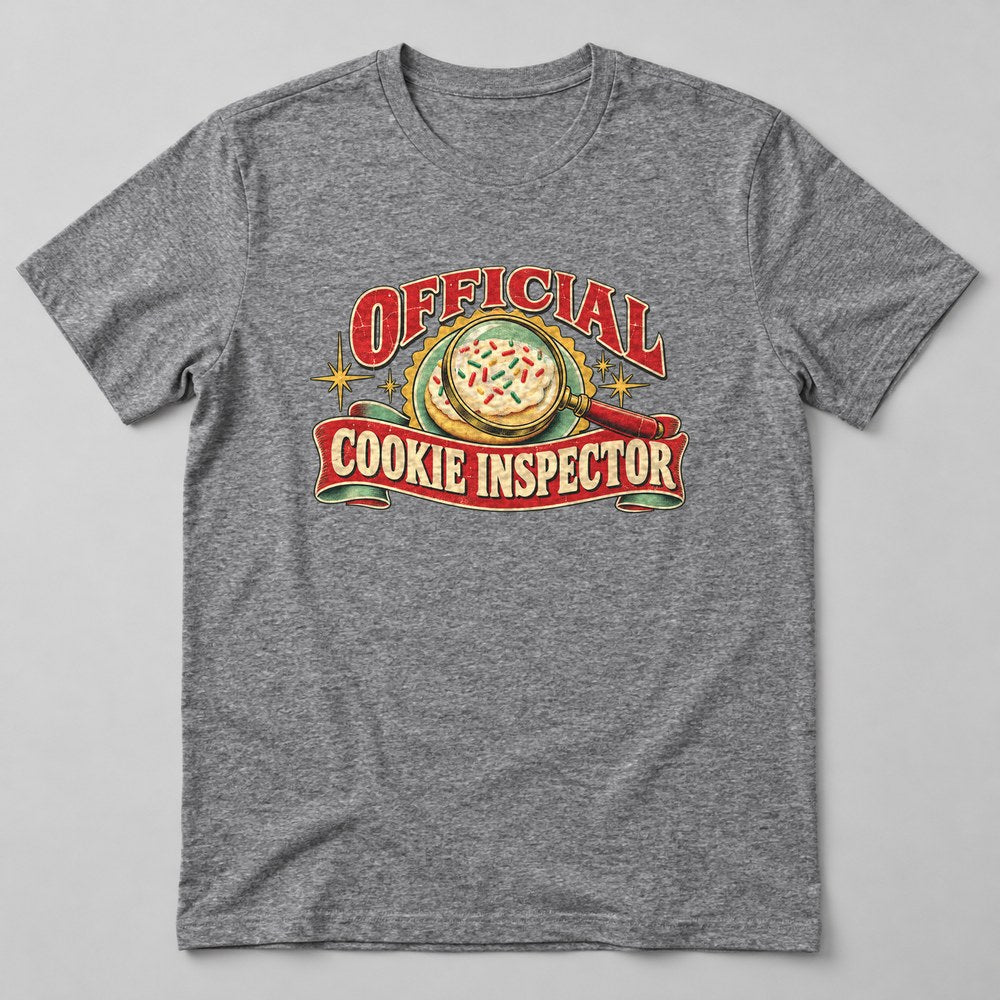 Official Cookie Inspector T-Shirt in Heather Grey