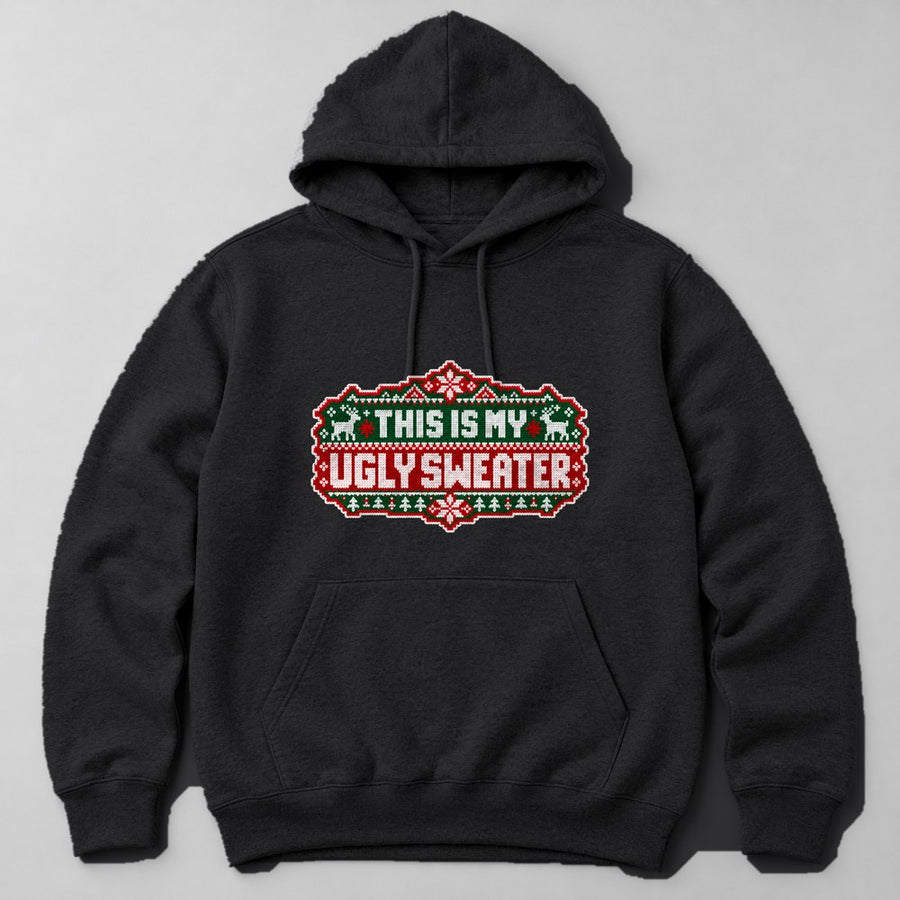 This is my Ugly Sweater Hoodie in Black