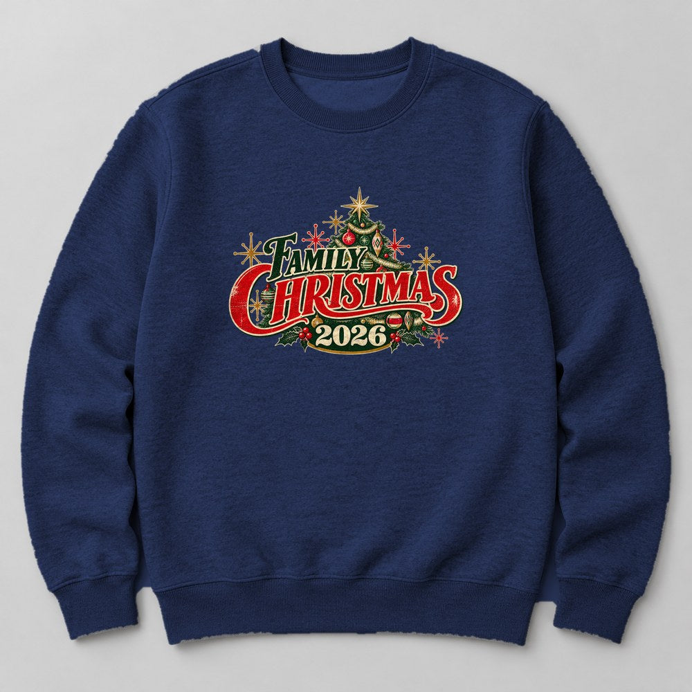 Family Christmas 2026 Sweatshirt in Navy
