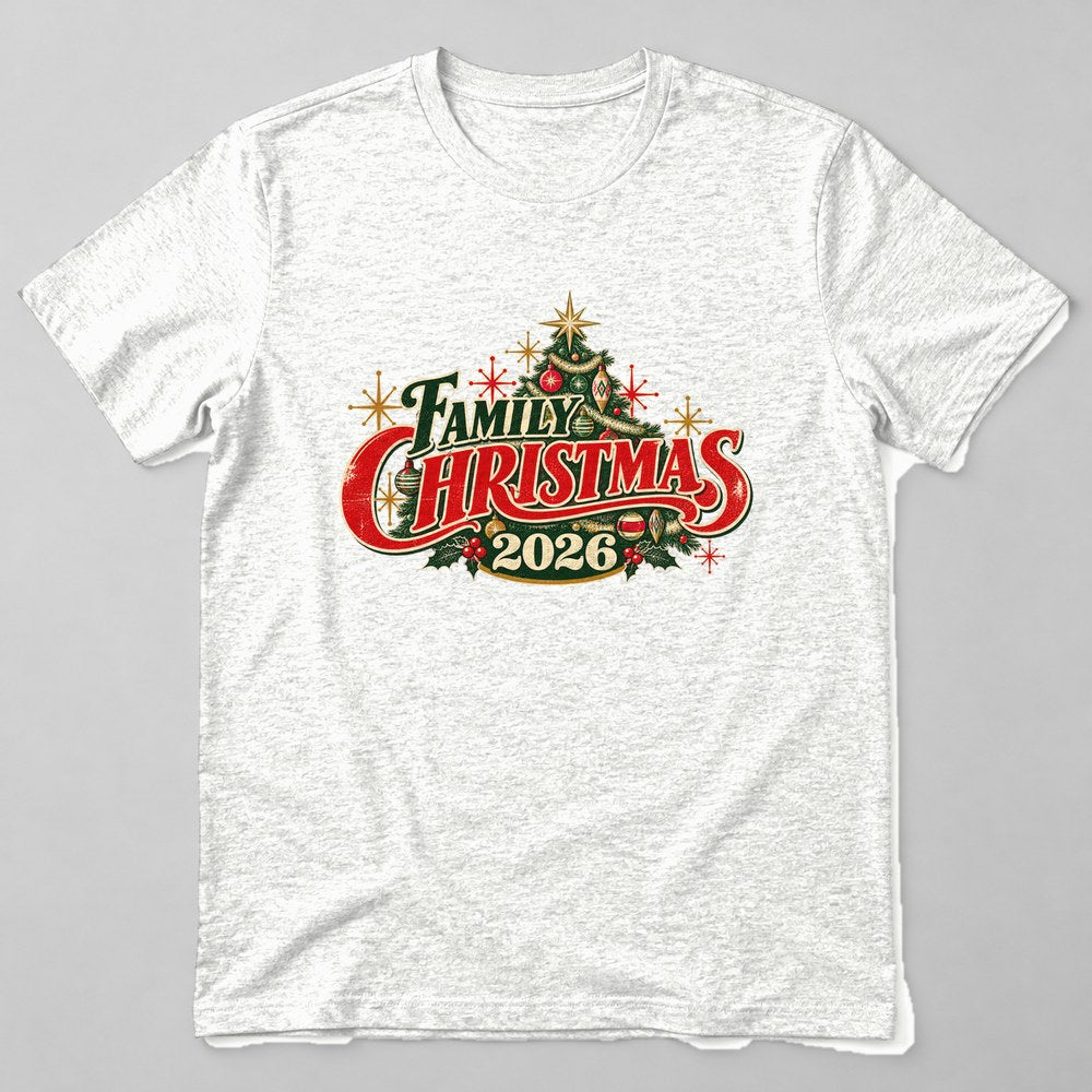 Family Christmas 2026 T-Shirt in White