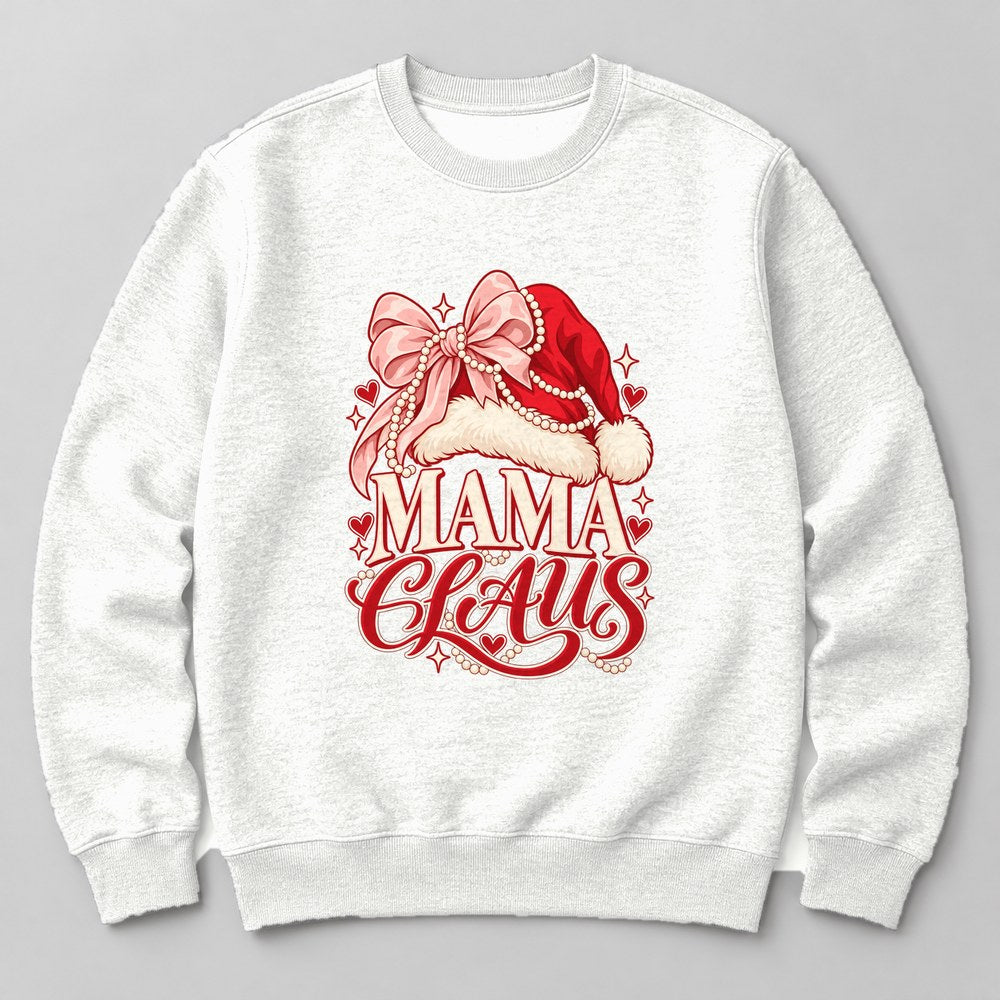 Mama Claus Sweatshirt in White