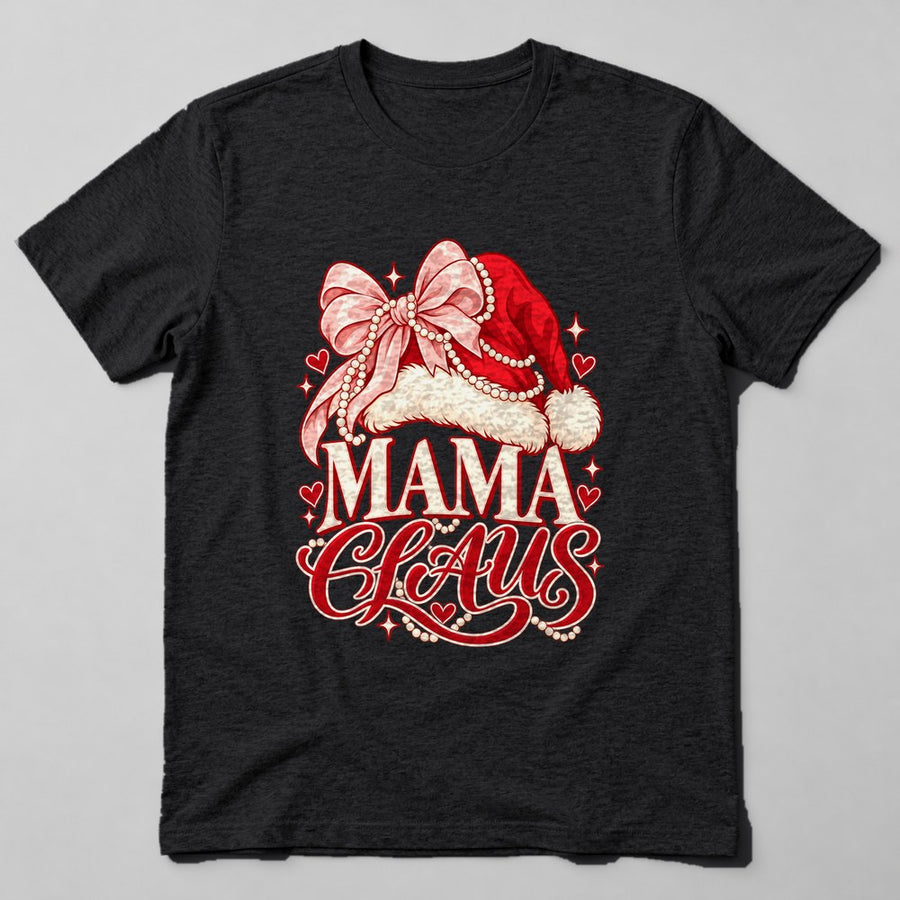 Mama Claus T-Shirt in Black