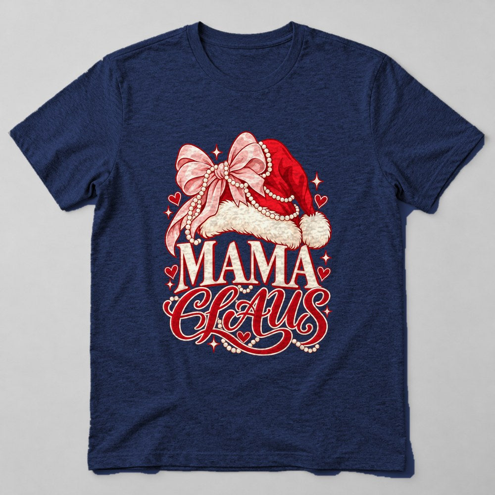 Mama Claus T-Shirt in Navy