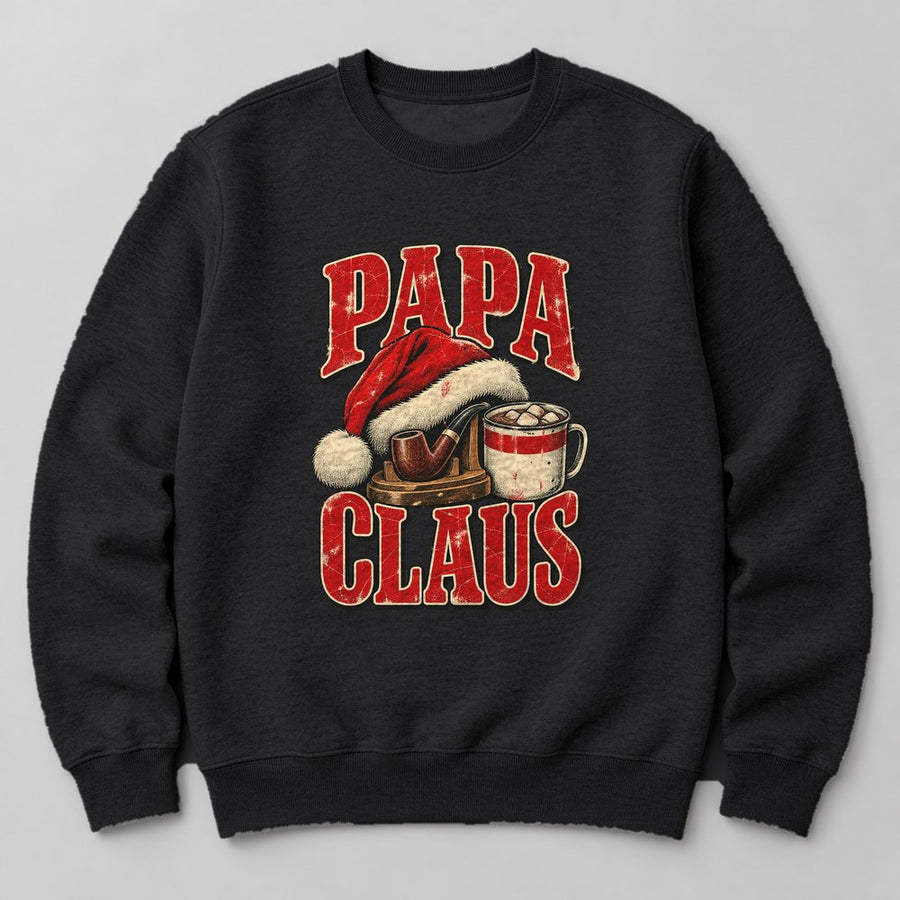 Papa Claus Sweatshirt in Black