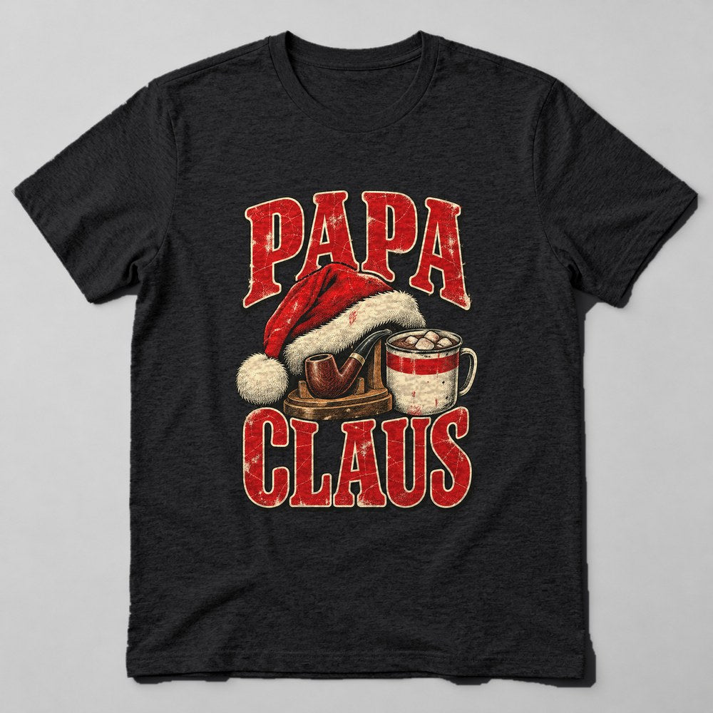Papa Claus T-Shirt in Black