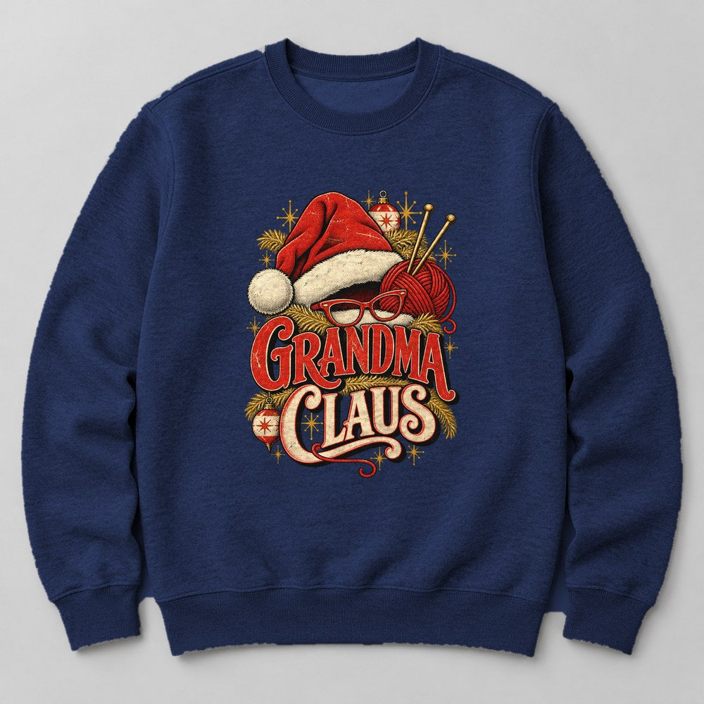 Grandma Claus Sweatshirt in Navy