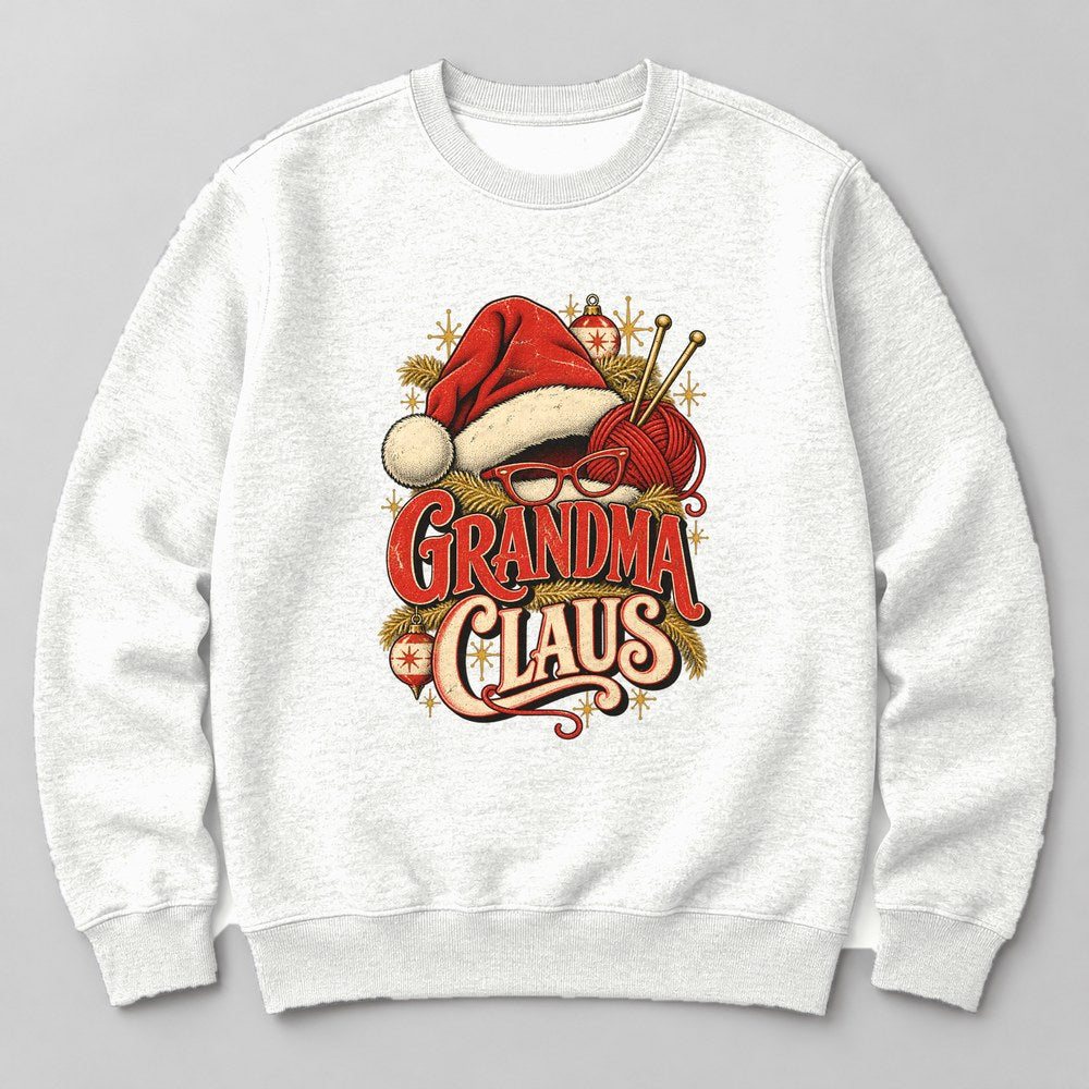 Grandma Claus Sweatshirt in White