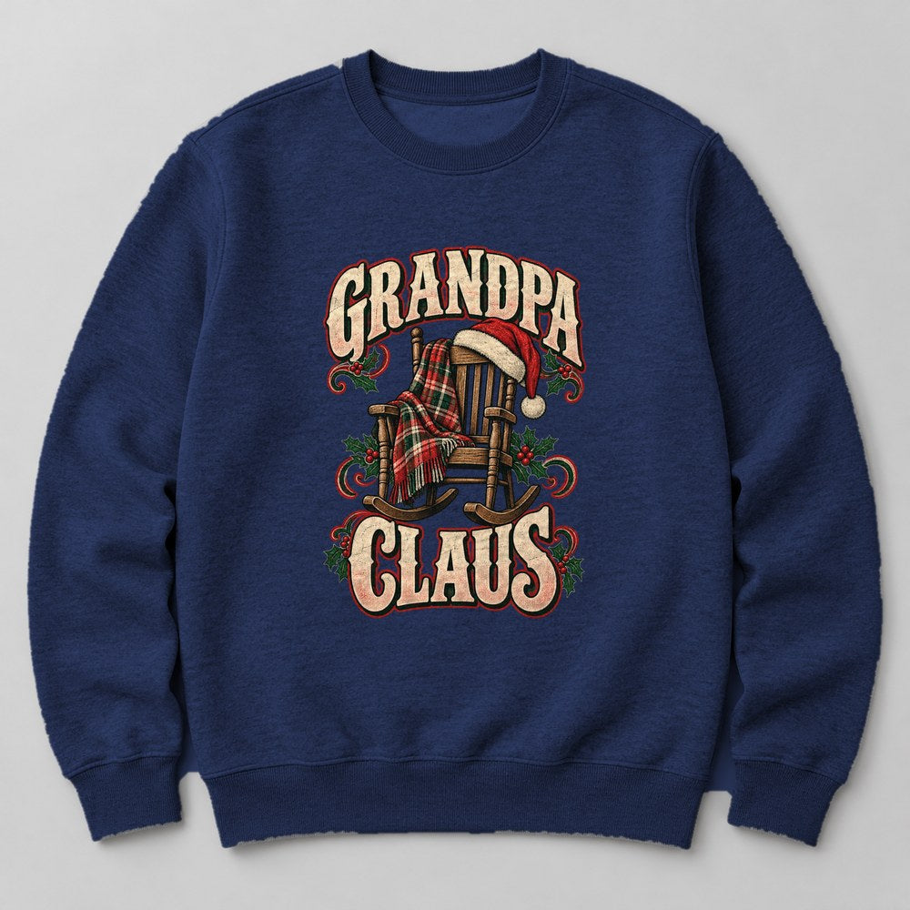 Grandpa Claus Sweatshirt in Navy